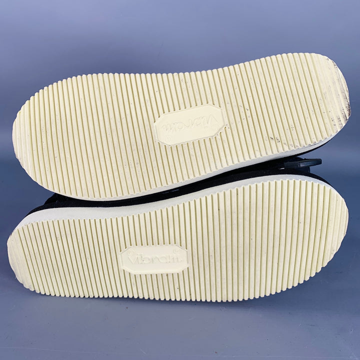 SUICOKE Size 8 KISSEE-Cab Black Navy Nylon Sandals