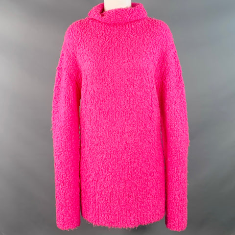 SIES MARJAN Size XS Pink Acrylic Blend Knit Turtleneck Pullover
