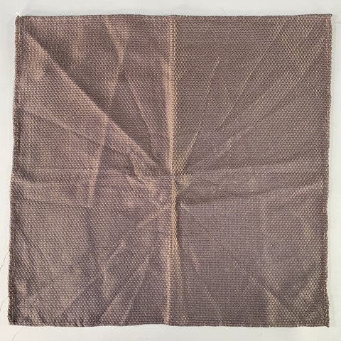 LAMPAS Brown Woven Silk Pocket Square