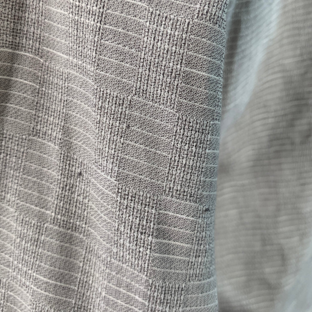 OUR LEGACY Size 38 Grey White Textured Cotton Button Down Collar One Pocket Long Sleeve Shirt