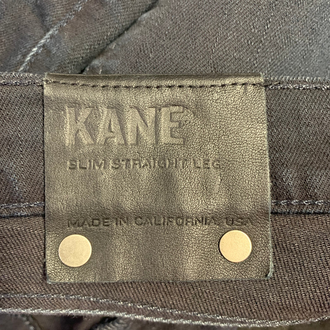 J.BRAND Size 32 Kane Black Cotton Blend Slim Jeans