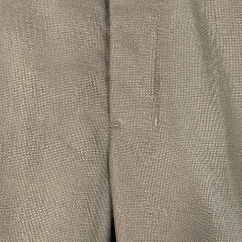 AMI by ALEXANDRE MATTIUSSI Size 34 Black Woven Wool Tapered Flat Front Dress Pants