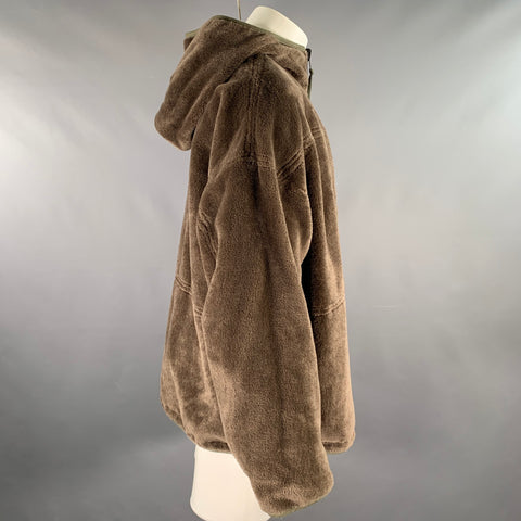 VISVIM Size M Olive Mixed Materials Rayon Wool Reversible Jacket