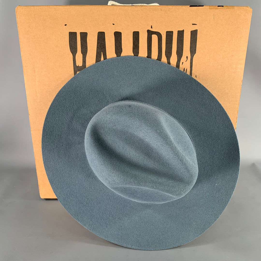 HAMPUI HATS Size 61 Grey Blue Felt Hats