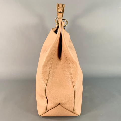Sac cabas en cuir grainé rose poudré MULBERRY