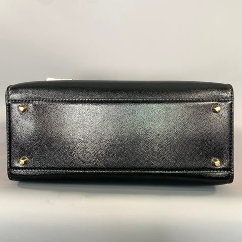 MARC JACOBS SS2018 Black Pink Color Block Saffiano Leather Handbag