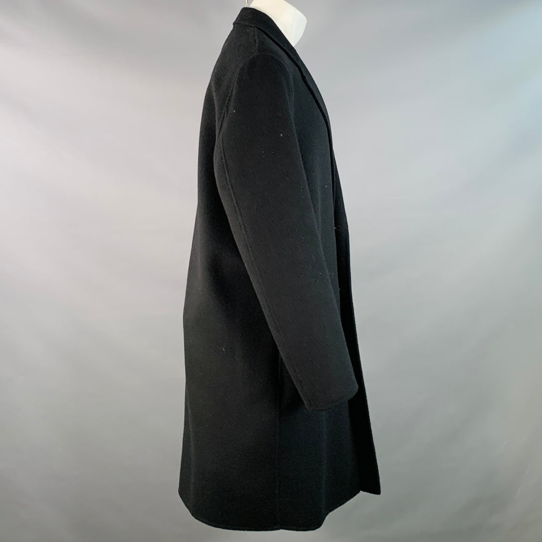 ACNE STUDIOS Size S Charles Black Wool Cashmere Notch Lapel Coat