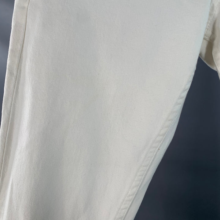 RAG & BONE Size 29 White Cotton Blend Skinny Five Pockets Button Fly Jeans