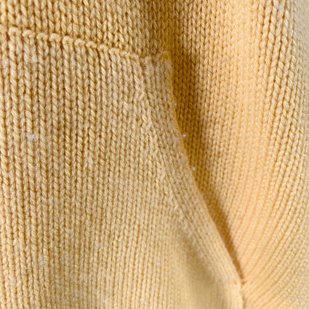 PRABAL GURUNG Size XL Yellow Blue Dyed Cashmere Hooded Sweater