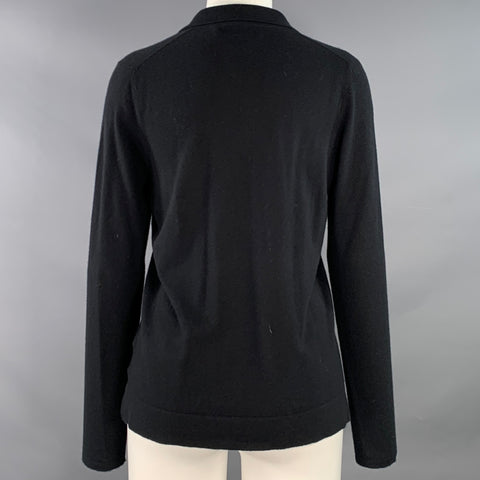 ARCH 4 Size M Black Baby Goat Cashmere V-Neck Pullover