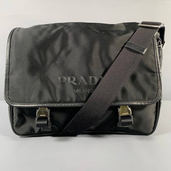 PRADA Black Nylon Messenger Bags