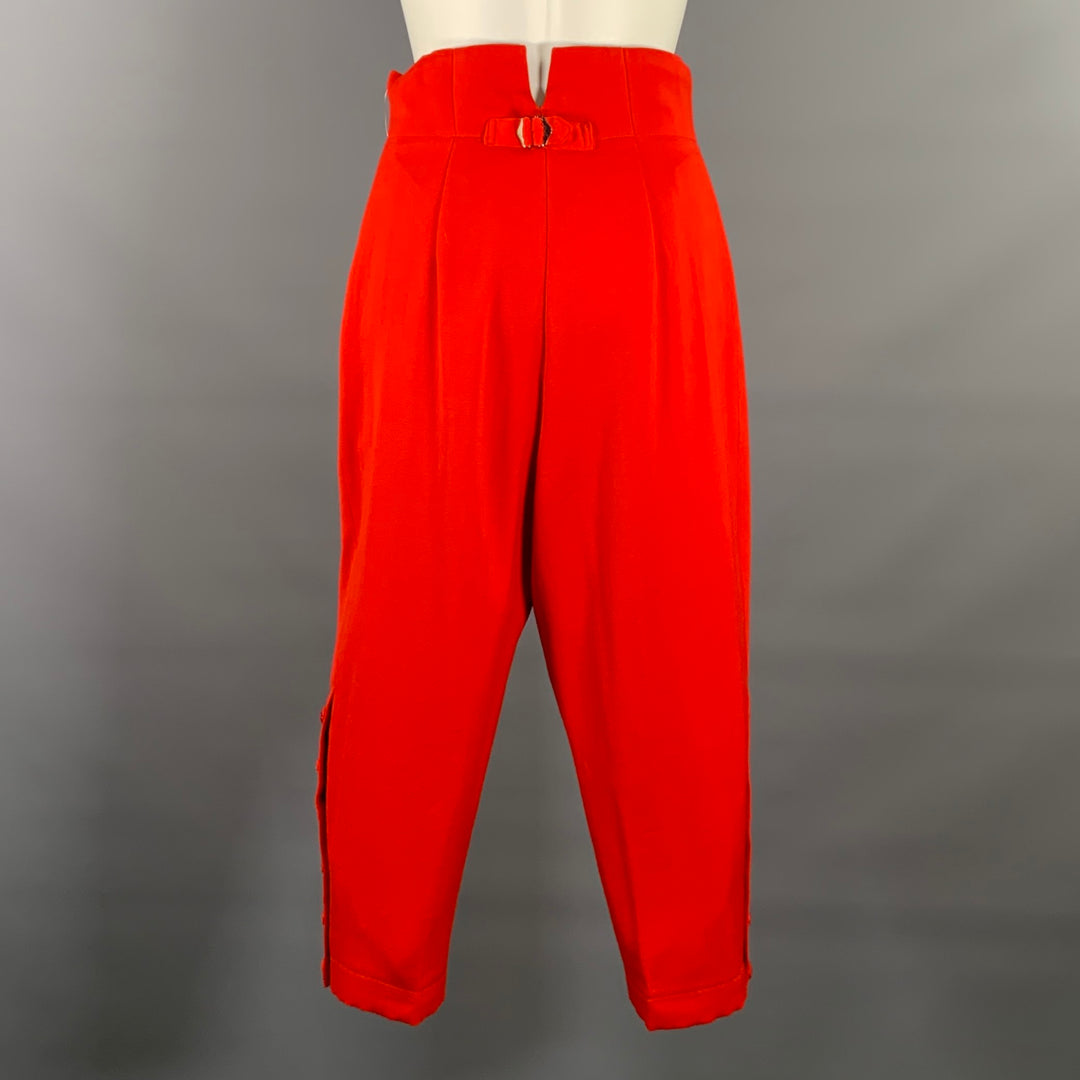 COMME des GARCONS Size M Red Wool Jodhpurs Dress Pants