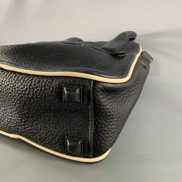 MARC JACOBS Size Black White Pebble Grain Leather Bags