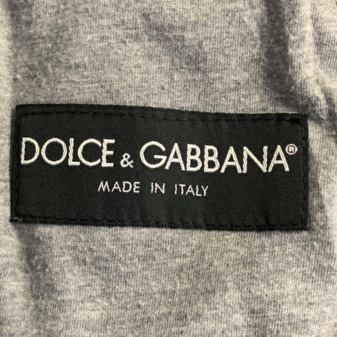 DOLCE & GABBANA Size M Brown Herringbone Tweed Wool Cotton Zip Up Vest