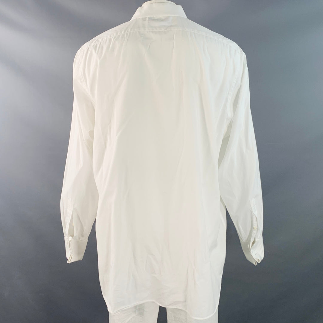 green emerald velvet dress SAKS FIFTH AVENUE Size XXXL White Cotton Spread Collar Slim Fit Long Sleeve  Shirt – Sui Generis Designer Consignment