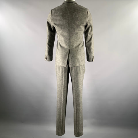 TED BAKER Size 36 Grey Black Marled Wool Polyester Suit