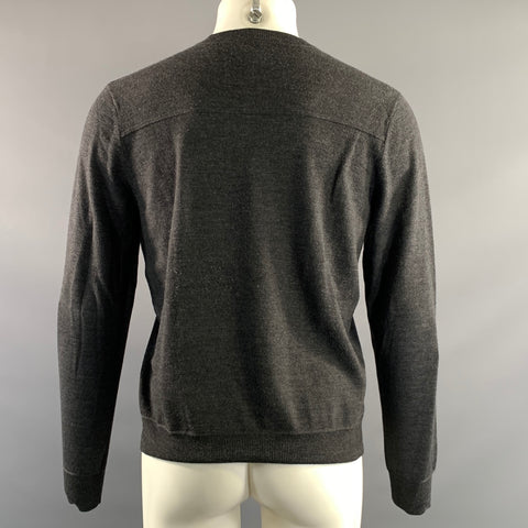 NO BRAND Size S Grey Wool V Neck Sweater
