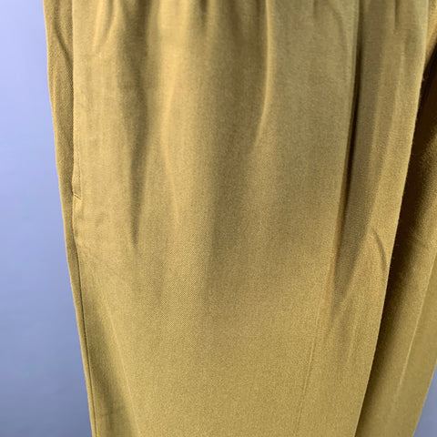 HAIDER ACKERMANN Size S Olive Green Viscose Elastic Waistband Casual Pants
