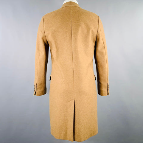 AMI Size 36 Camel Wool Blend Double Breasted Coat