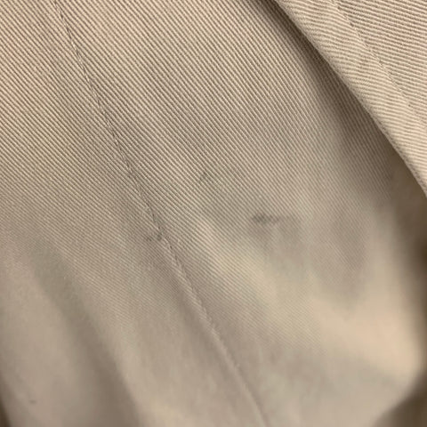 UNIS Size 38 Off White Solid Cotton Jacket