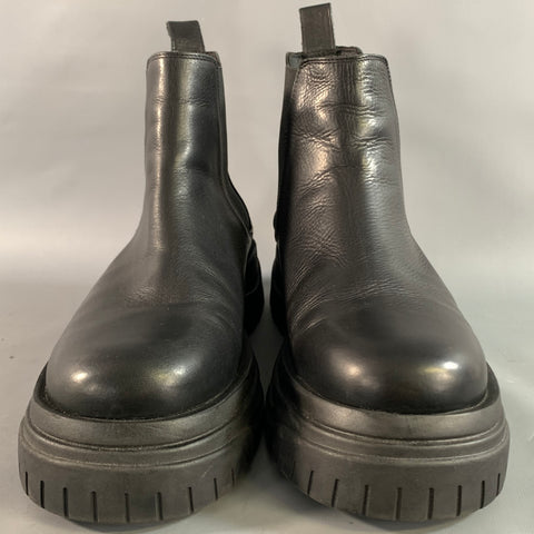 AXEL ARIGATO Size 11 Black Leather Pull On Boots