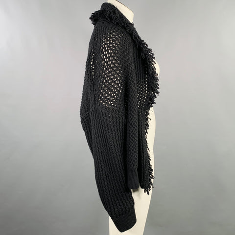 DOROTHEE SCHUMACHER Gilet tricoté en laine et cachemire noir taille L