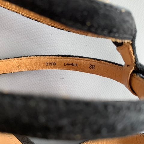 Sandales spartiates Lavania en daim noir COACH, taille 38