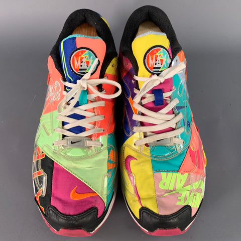 NIKE Size 10 Air Max 2 Light Multi Color Color Block Nylon Sneakers