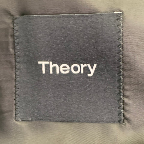 THEORY Size 40 Regular Morton Grey Charcoal Corduroy Cotton Blend Sport Coat