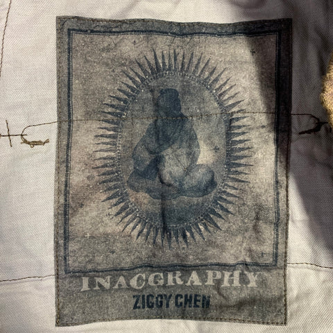 ZIGGY CHEN SS22 INACGRAPHY Size 36 Tan Linen Drop Crotch Casual Pants