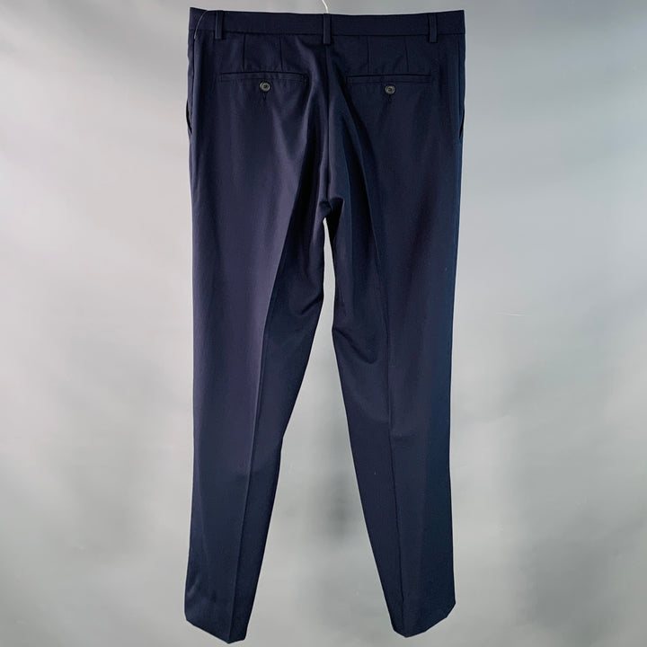 AMI by ALEXANDRE MATTIUSSI Size 30 Navy Wool Tapered Zip Fly Dress Pants