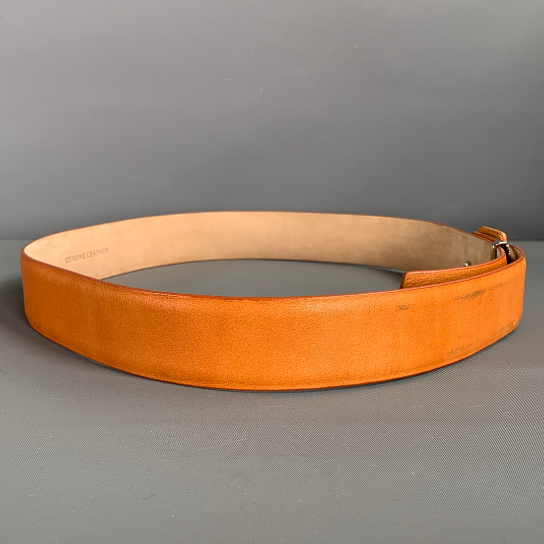 AKRIS Waist Size 36 Tan Leather Belt