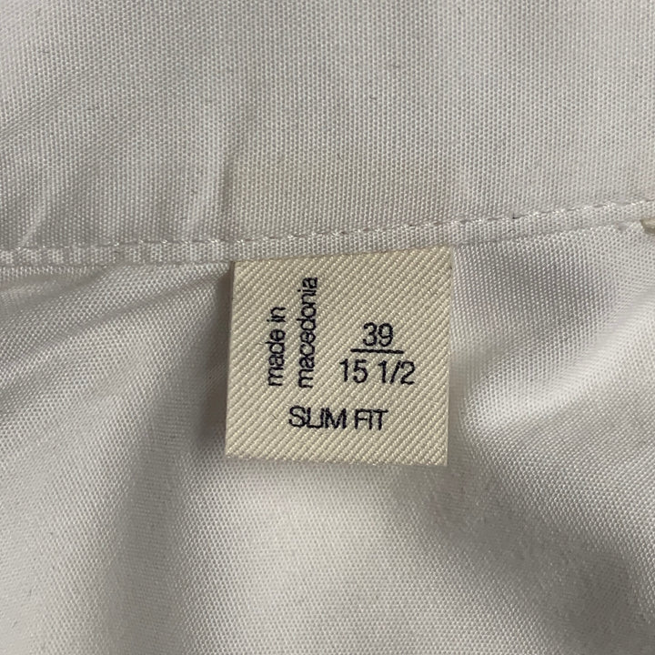 SUITSUPPLY Size S White Cotton Pleated French Cuffs Tuxedo Long Sleeve Shirt