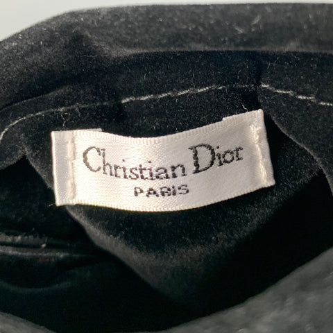 DIOR Black Leather Velvet Sunglasses Case