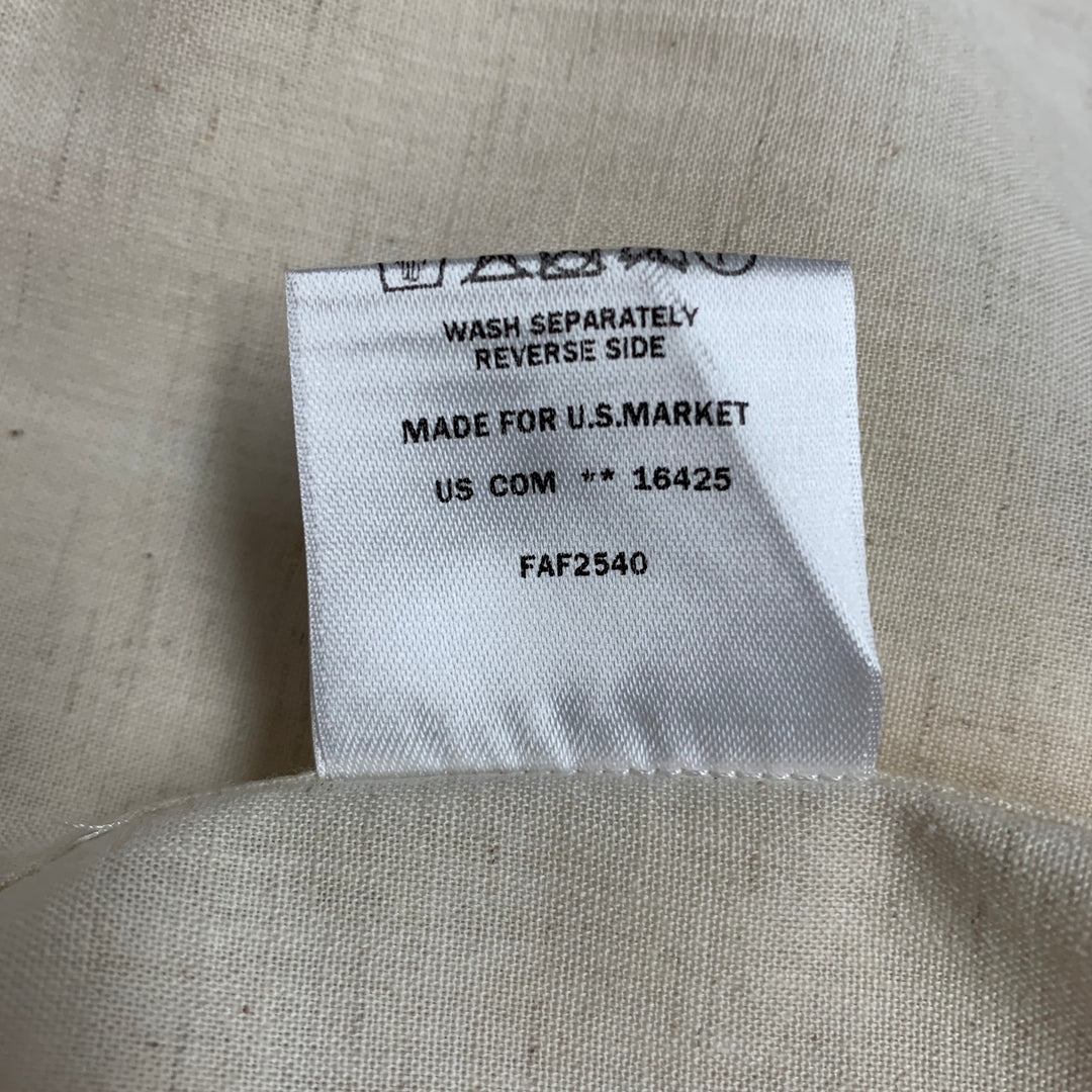LORO PIANA Size XL Beige Cotton Blend Button Down Long Sleeve Shirt