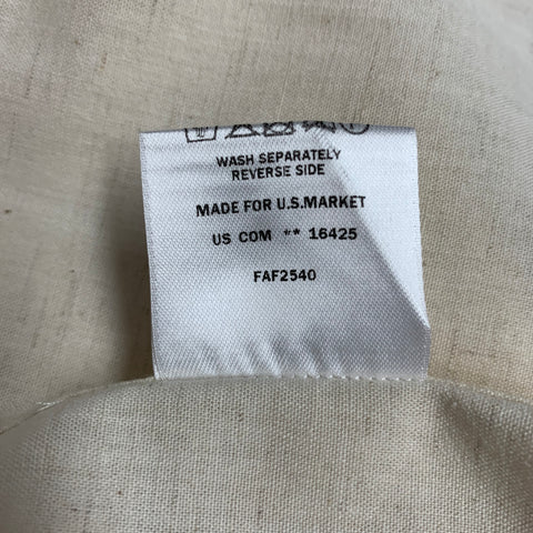 LORO PIANA Size XL Beige Cotton Blend Button Down Long Sleeve Shirt