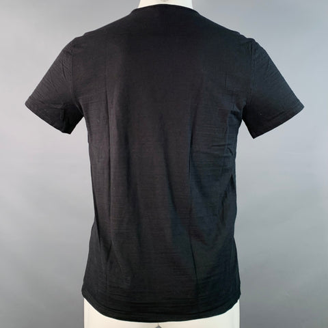 JOHN VARVATOS Size M Black Cotton Short Sleeve T-shirt