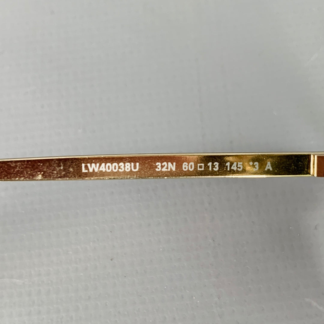 LOEWE Gold Metal Aviator Sunglasses