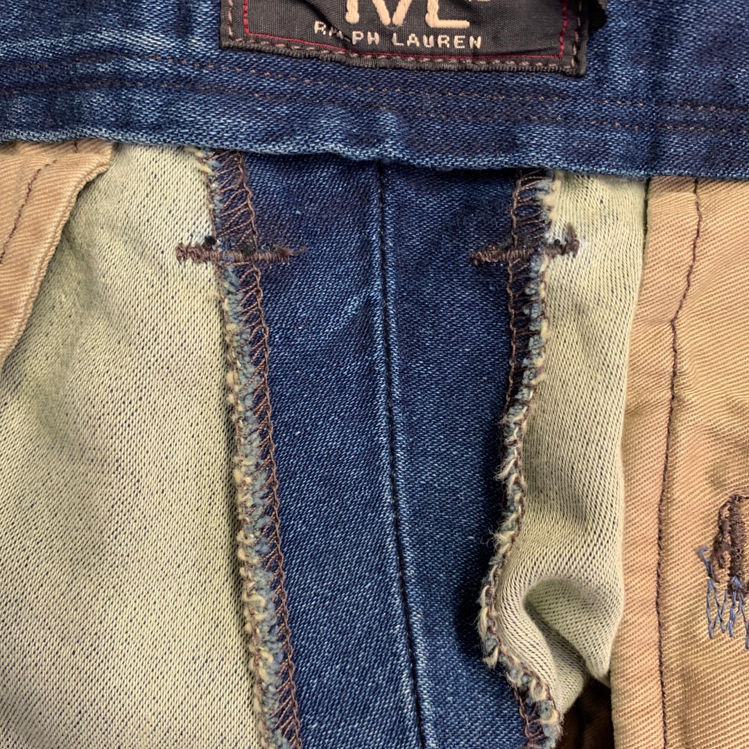 RRL by RALPH LAUREN Size 36 Blue Cotton Cropped Cocoon Jeans