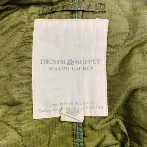 DENIM & SUPPLY Size XXL Green Quilted Nylon Parka Jacket
