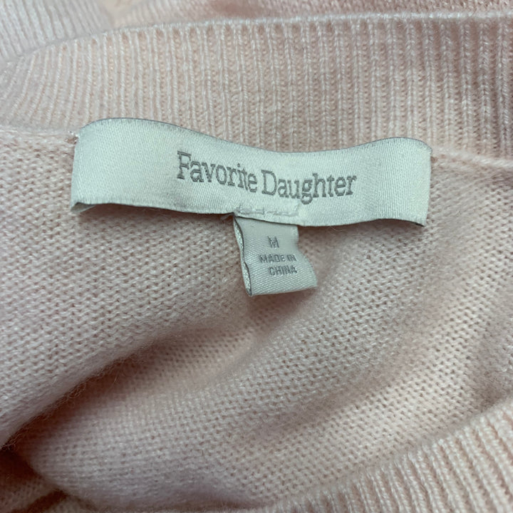 FAVORITE DAUGHTER Size M Pink Wool Pullover Sweater