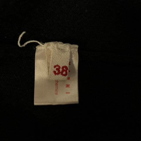 MARNI Size S Black Cashmere Knit Cardigan Womens