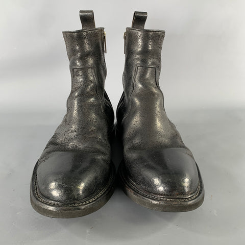 SEI OTTO Size 10 Black Solid Leather Chelsea Boots