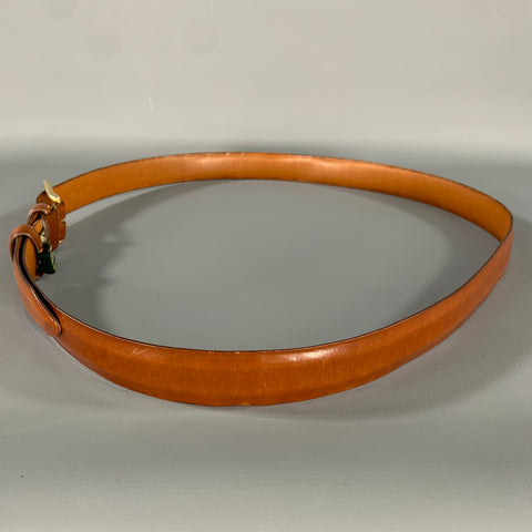 COLE HAAN Size 45 Brown Cognac Leather Belt
