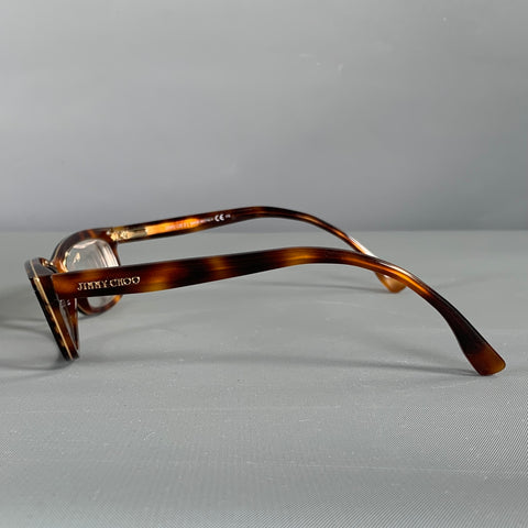 JIMMY CHOO Brown Tortoise Shell Acetate Frames