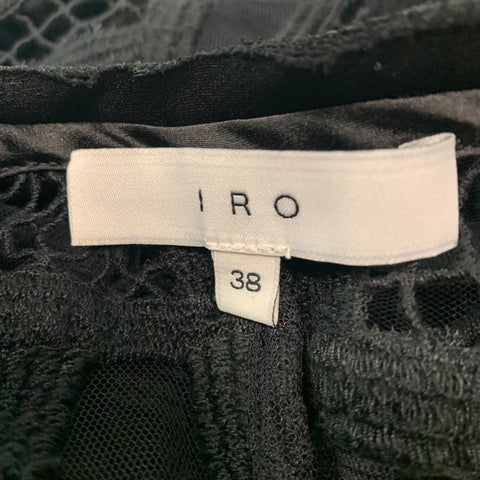 IRO Size M Black Mesh Sleeveless Casual Top