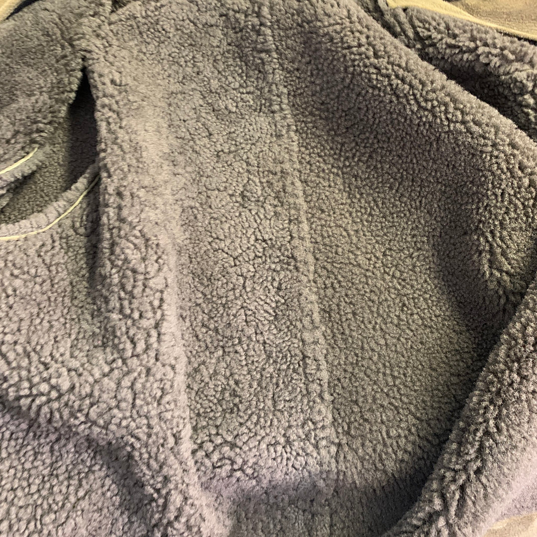 TODD SNYDER Size M Olive Green Lambskin Shearling Bomber Jacket