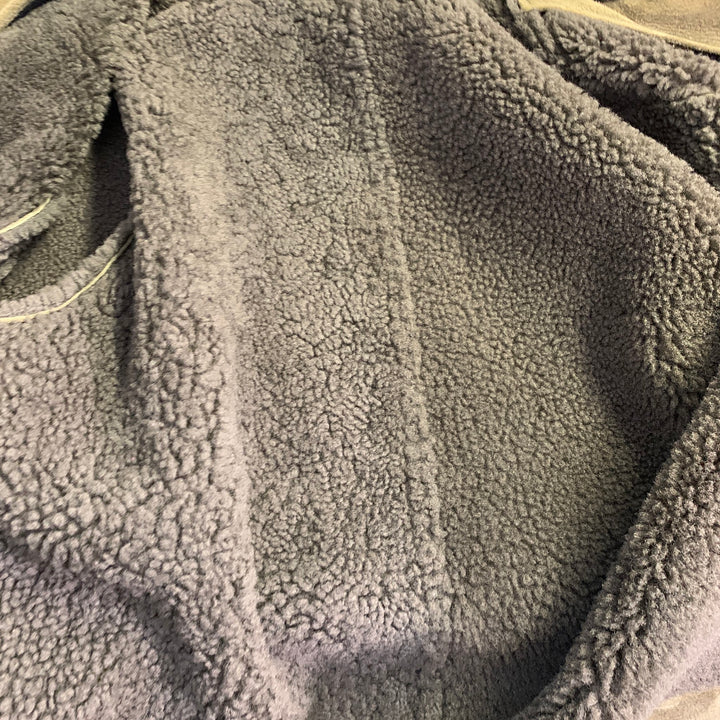 TODD SNYDER Size M Olive Green Lambskin Shearling Bomber Jacket