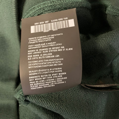 PRADA Size M Green Cotton Hooded Sweatshirt