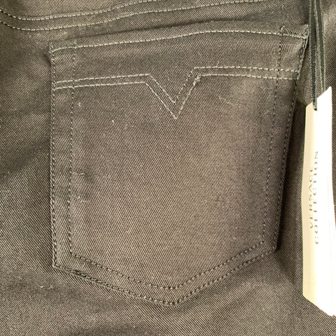 VERSACE COLLECTION Size 30 Donna Black Cotton Blend Studded Skinny Jeans